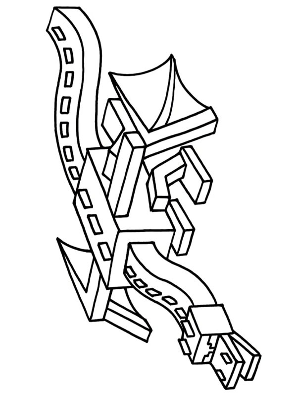 Ender Dragon Coloring page