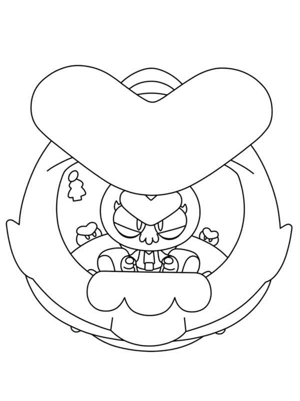 Eve brawl stars Coloring page