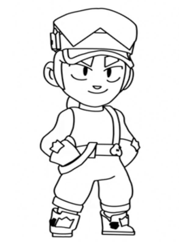 Fang Brawl Stars Coloring page