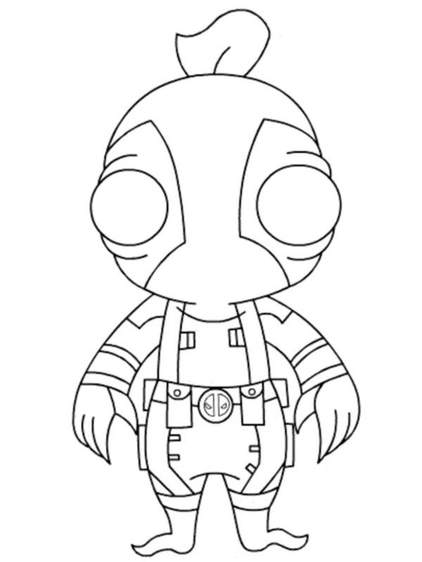 Fishpool Fortnite Coloring page