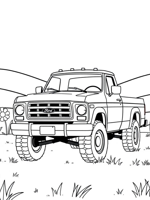 Ford F 150 Coloring page