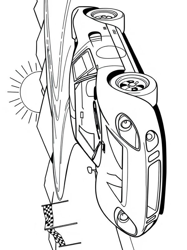 Ford GT40 Coloring page