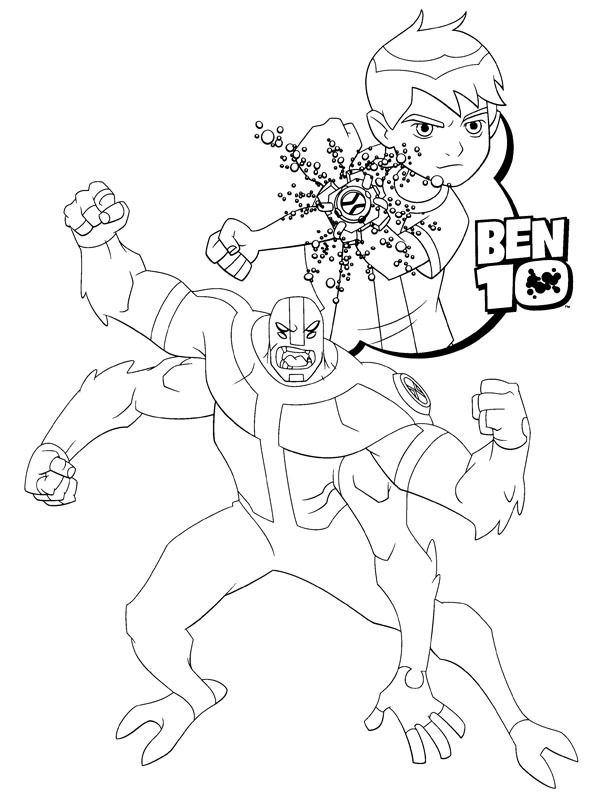 Four Arms Coloring page