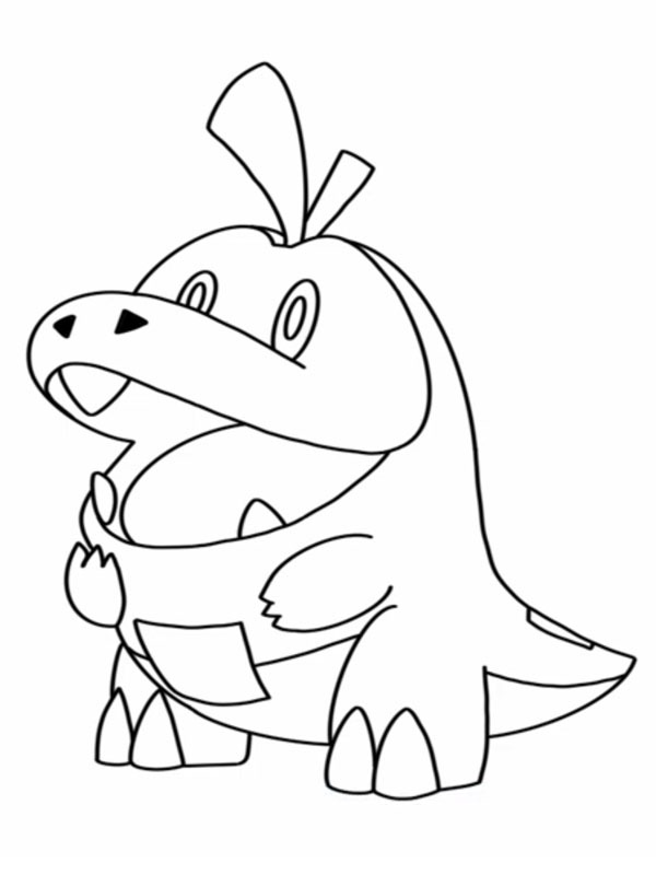 Fuecoco (Pokémon) Coloring page