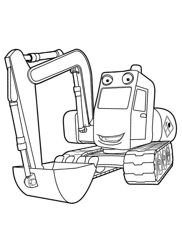 Gripper Excavator Coloring page