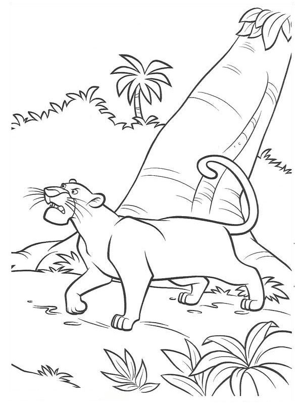 Dangerous Bagheera Coloring page