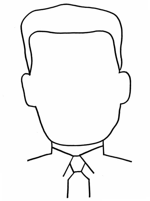 Face daddy Coloring page