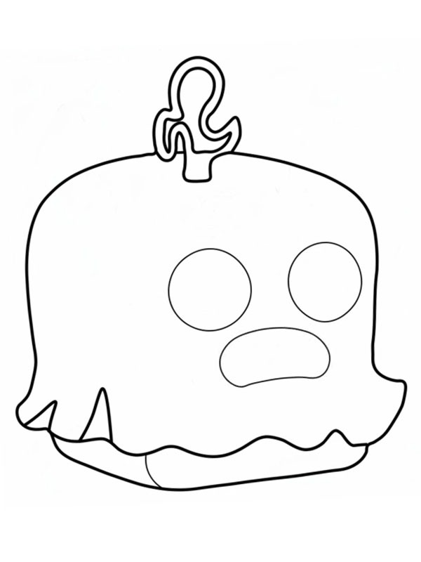 Ghost Blox Fruit Coloring page