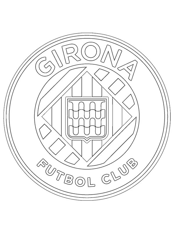 Girona FC Coloring page