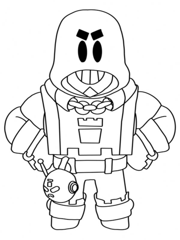 Grom Brawl Stars Coloring page