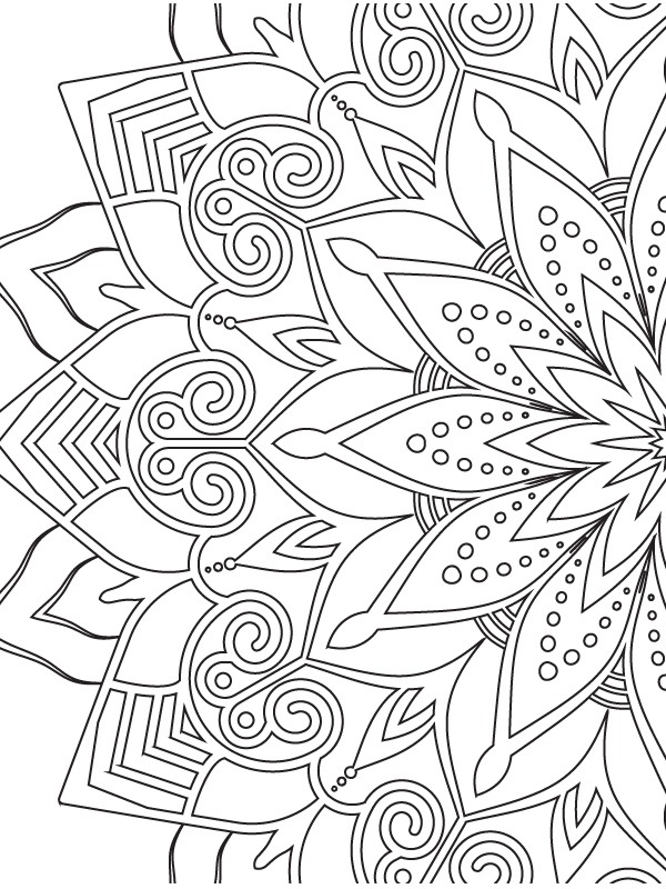 Big mandala Coloring page