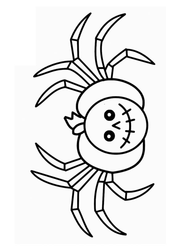 Halloween spider Coloring page