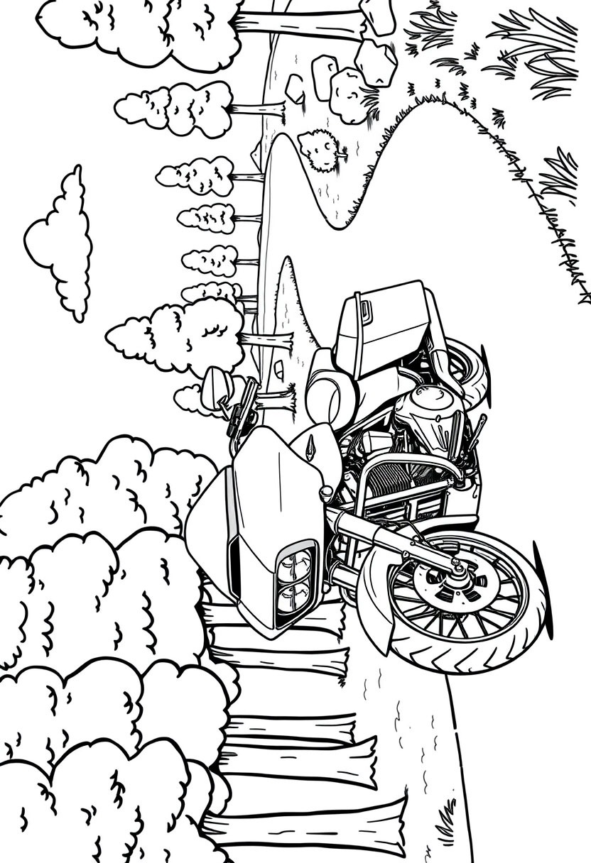 Harley-Davidson CVO Road Glide Coloring page