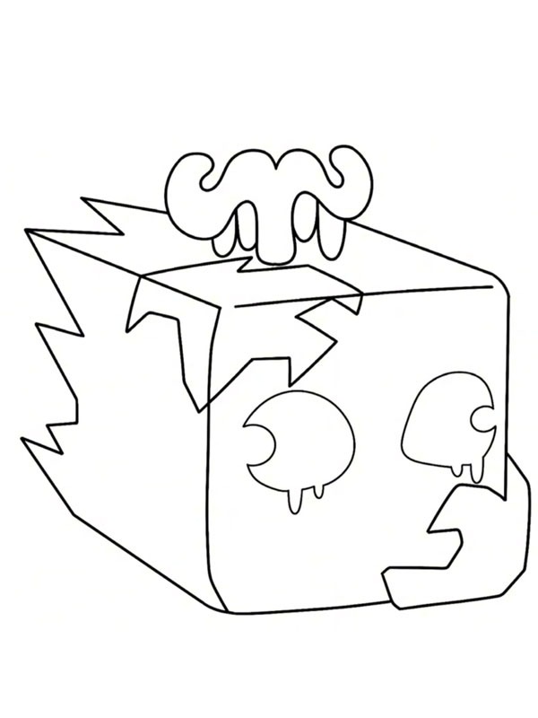 Ice Fruit (Blox Fruits) Coloring page