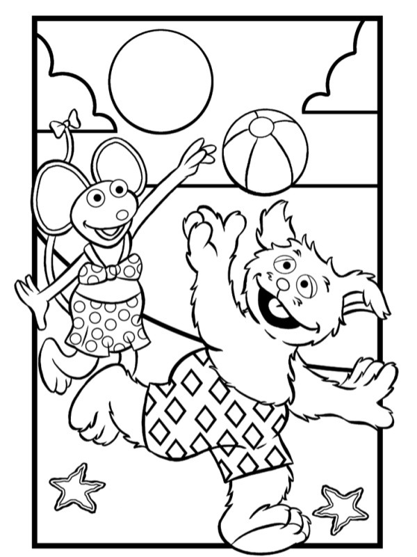Ieniemienie and tommie Coloring page