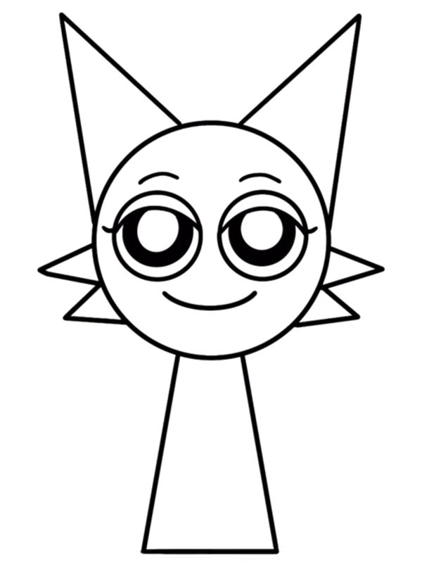 Incredibox sprunki Wenda Coloring page