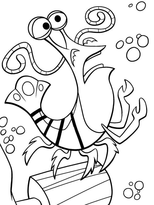 Jacques, the shrimp Coloring Page - Funny Coloring Pages