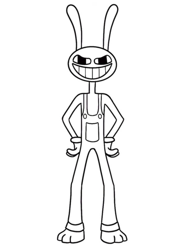 Jax The Amazing Digital Circus Coloring page