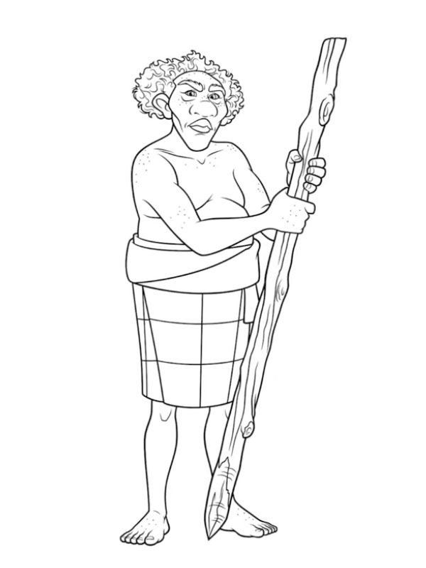 Kele (Moana 2) Coloring page