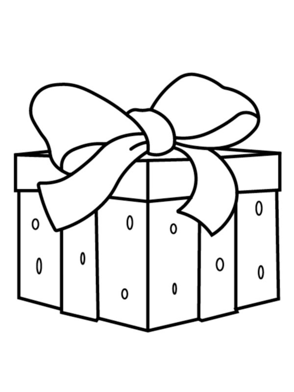 Christmas gift Coloring page