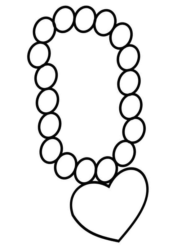 Necklace Coloring page