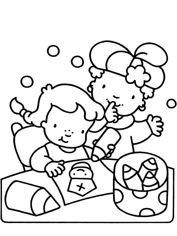 Arts and crafts Saint-Nicholas Coloring page