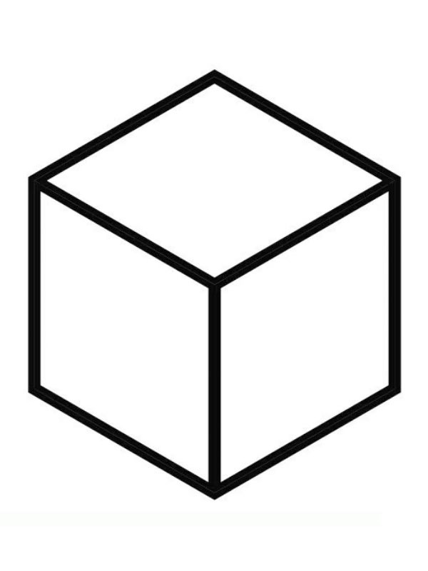 Cube Coloring page