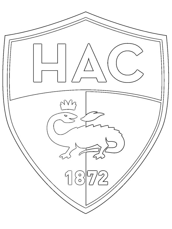 Le Havre AC Coloring Page - Funny Coloring Pages