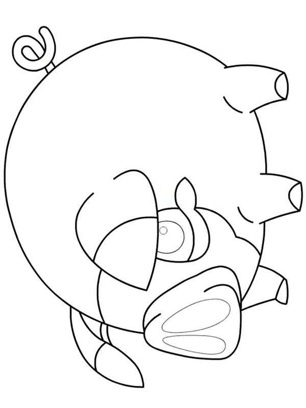 Lechonk Coloring page