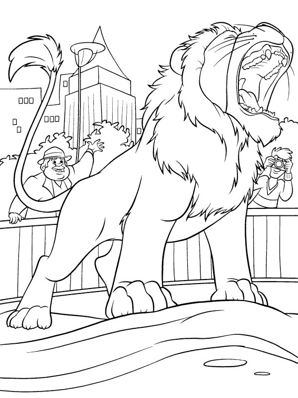 Lion Samson (The Wild) Coloring page