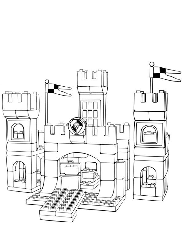 lego castle coloring pages