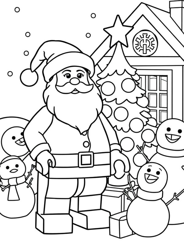 LEGO santa claus Coloring page