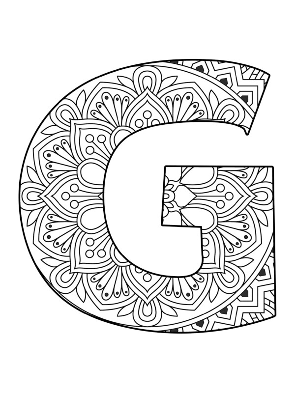 Letter g Coloring.