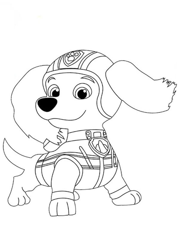 Dachshund Liberty PAW Patrol Coloring page