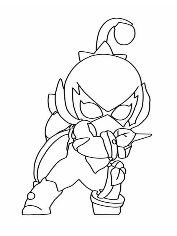 Lily Brawl Stars Coloring page