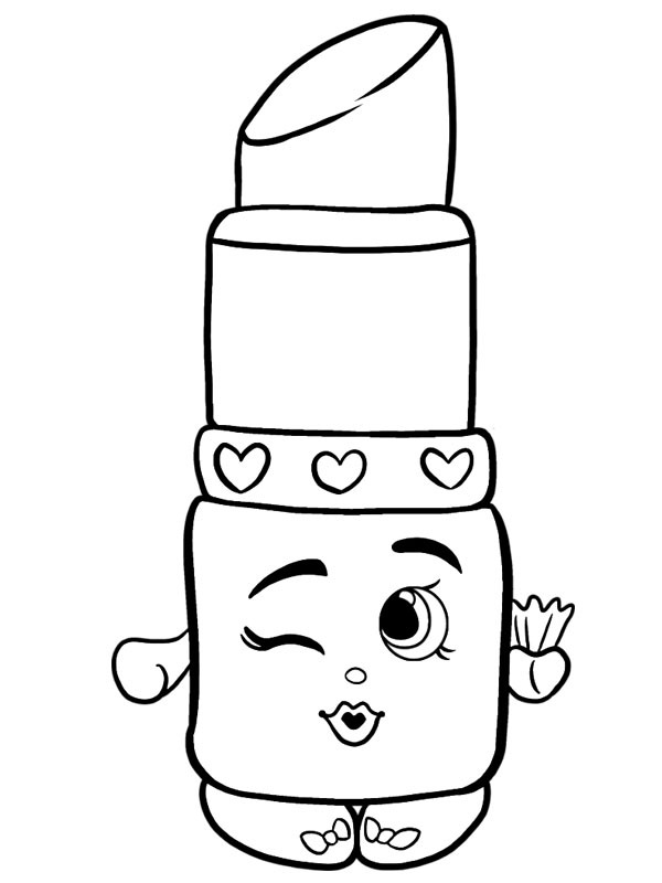 Lippy Lips Shopkins Coloring page