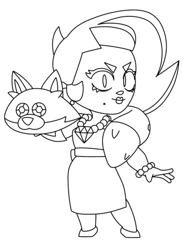 Lola Brawl Stars Coloring page