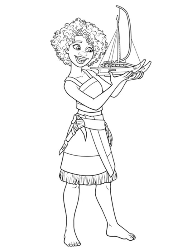 Loto (Moana 2) Coloring page