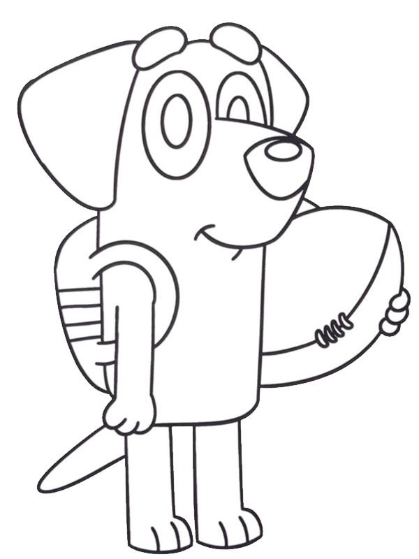 Lucky (Bluey) Coloring page