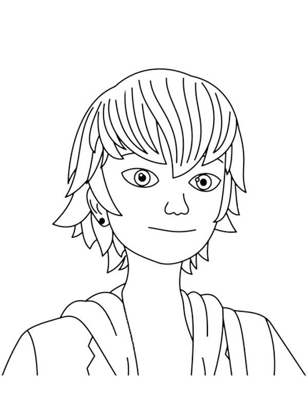 Luka Couffaine (Miraculous Ladybug) Coloring page