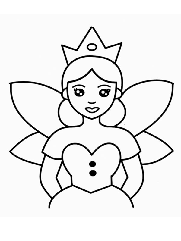 Magical fairy Coloring page