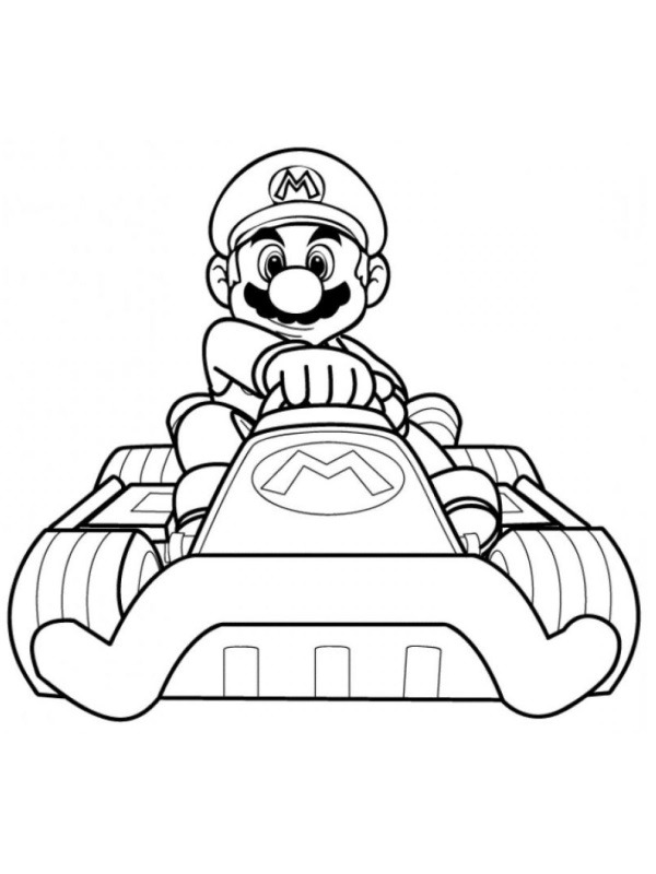 Mario Kart Coloring page