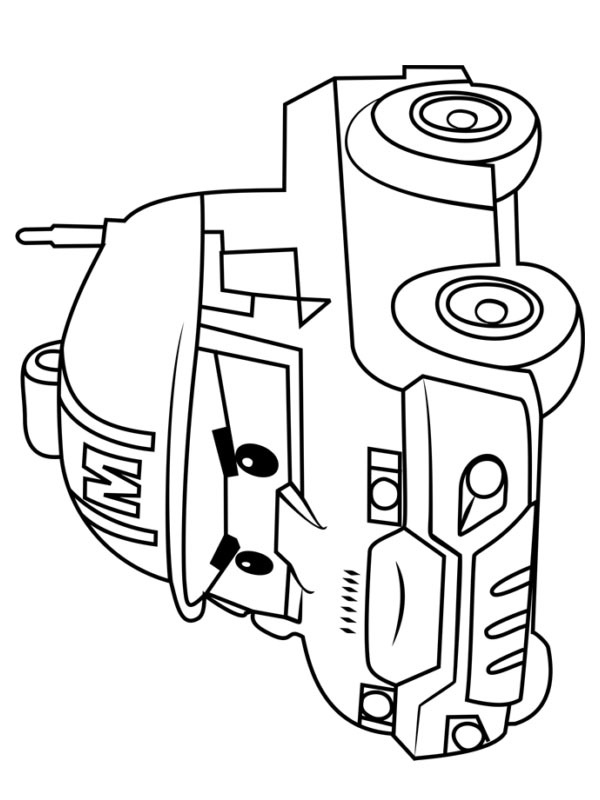 Mark Robocar Poli Coloring page