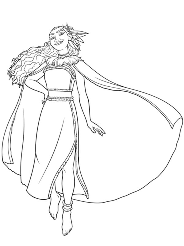 Matangi (Moana) Coloring page