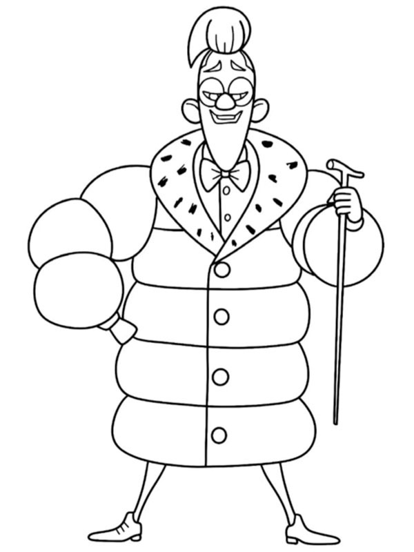 Maxime le Mal Coloring page