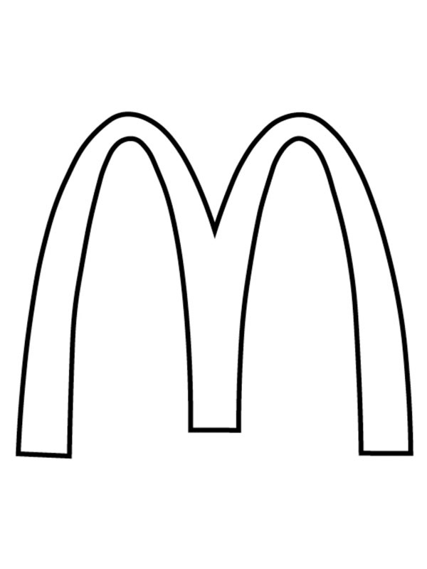 McDonalds logo Coloring page