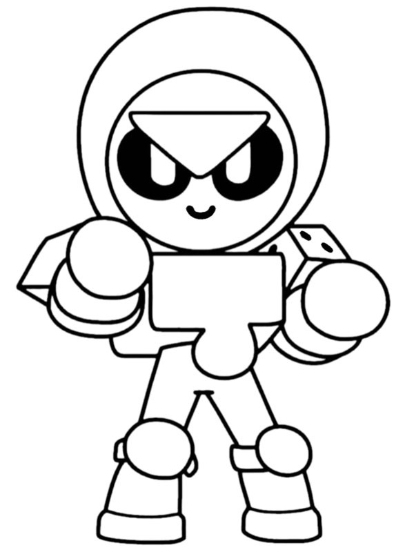 Meeple Brawl Stars Coloring page