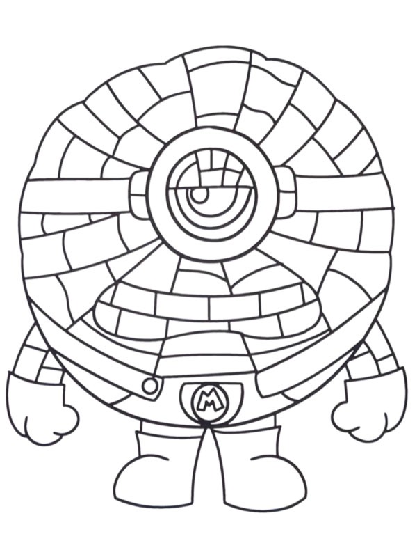 Mega Minion Jerry Coloring page