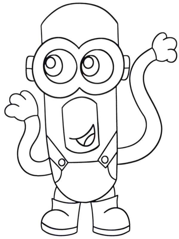 Mega Minion Tim Coloring page