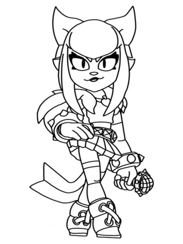 Melodie Brawl Stars Coloring page